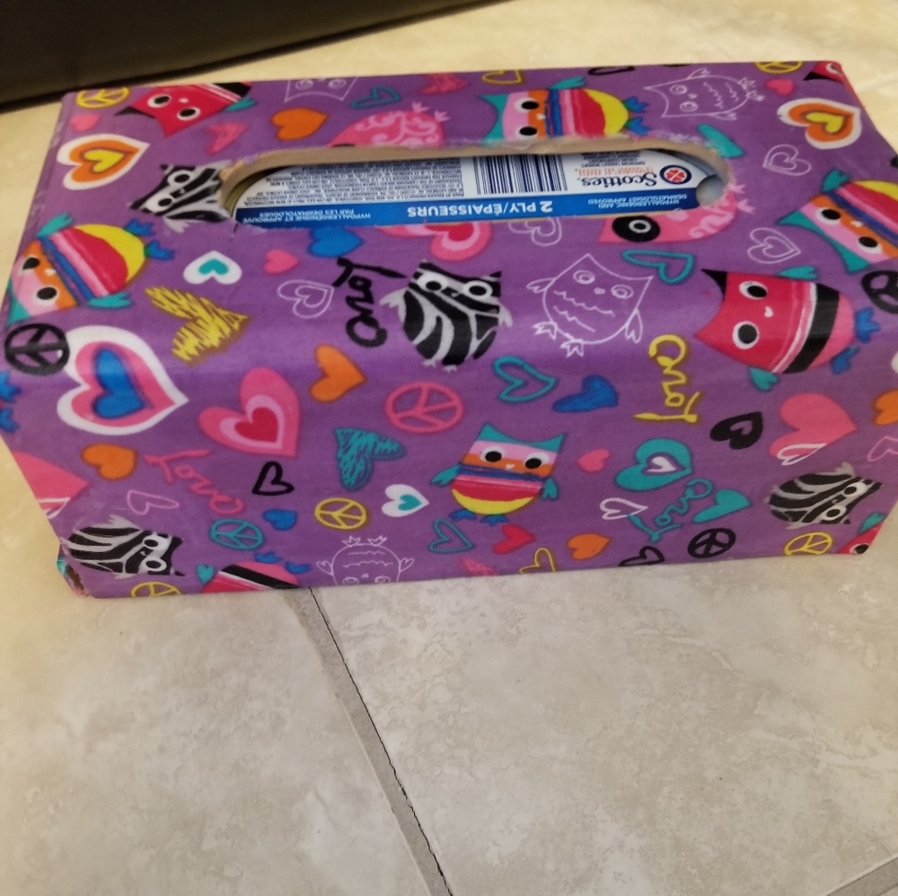 Handmade Kleenex box holder